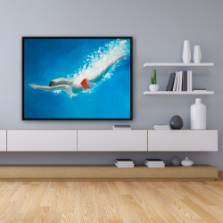 Framed 36 x 48 - Diving jump