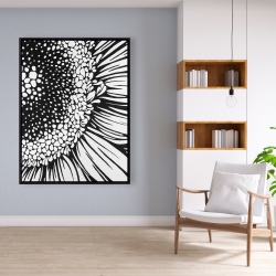 Encadré 36 x 48 - Fleur de gerbera