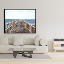 Framed 36 x 48 - Relaxing beach