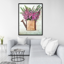 Framed 36 x 48 - Purple foxglove flowers