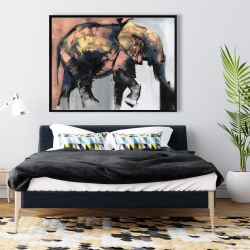 Framed 36 x 48 - Beautiful elephant