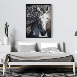 Framed 36 x 48 - Front wild horse