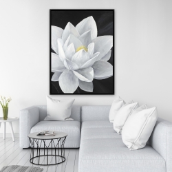 Encadré 36 x 48 - Vue de haut d'une fleur de lotus