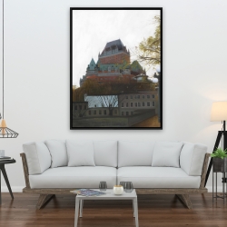 Framed 36 x 48 - Le château de frontenac in autumn