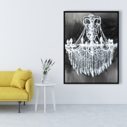 Framed 36 x 48 - Big glam chandelier