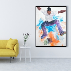 Encadré 36 x 48 - Skateur