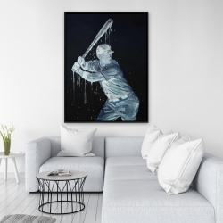 Encadré 36 x 48 - Joueur de baseball