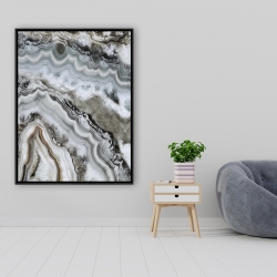 Framed 36 x 48 - Abstract geode