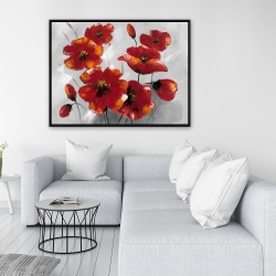 Framed 36 x 48 - Anemone flowers