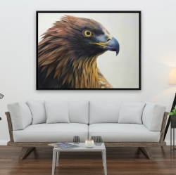 Encadré 36 x 48 - Aigle à tête brune