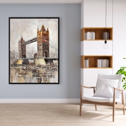 Encadré 36 x 48 - Le tower bridge par un jour gris