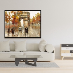 Encadré 36 x 48 - Arc de triomphe en automne