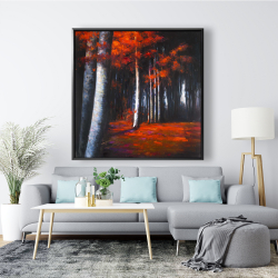 Framed 48 x 48 - Mysterious forest