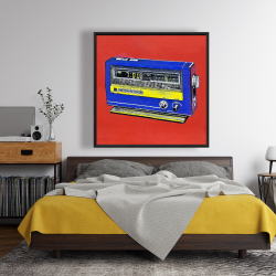 Framed 48 x 48 - Retro radio alarm