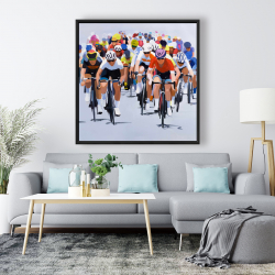 Framed 48 x 48 - Cycling competition