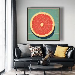 Framed 48 x 48 - Grapefruit