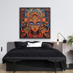 Framed 48 x 48 - Aztec face