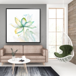 Framed 48 x 48 - Abstract lotus flower