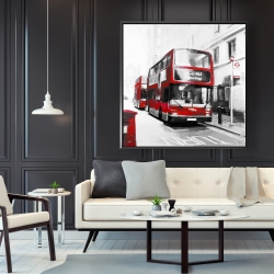 Encadré 48 x 48 - Bus rouge londonien