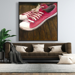 Encadré 48 x 48 - Espadrilles rose