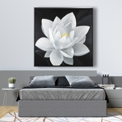 Encadré 48 x 48 - Vue de haut d'une fleur de lotus