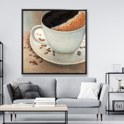 Framed 48 x 48 - Black coffee