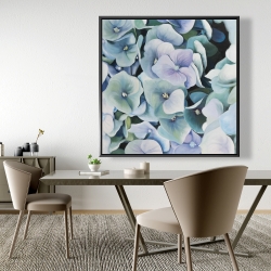 Encadré 48 x 48 - Fleurs hortensia