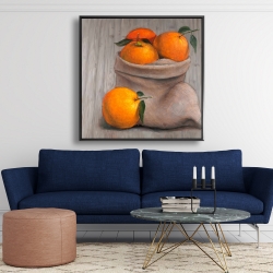 Framed 48 x 48 - Bag of oranges