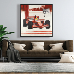 Framed 48 x 48 - Formule 1 car