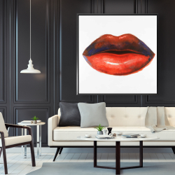 Framed 48 x 48 - Red lipstick