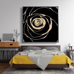 Encadré 48 x 48 - Rose noire