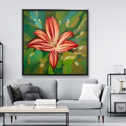 Framed 48 x 48 - Blaze tiger lilies