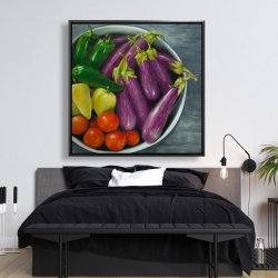 Framed 48 x 48 - Bowl of vegetables