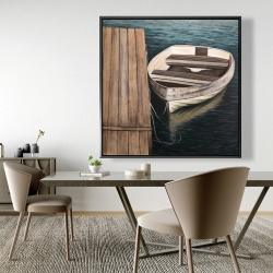 Framed 48 x 48 - Rowboats