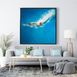 Framed 48 x 48 - Diving jump