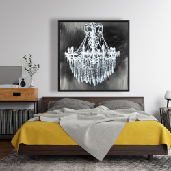 Framed 48 x 48 - Big glam chandelier