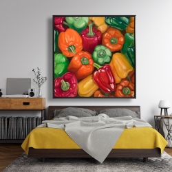 Encadré 48 x 48 - Piments colorés