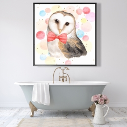 Framed 48 x 48 - Chic owl