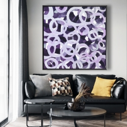 Encadré 48 x 48 - Rond mauve abstrait