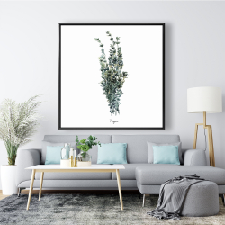 Framed 48 x 48 - Thyme leaves bundle - fr