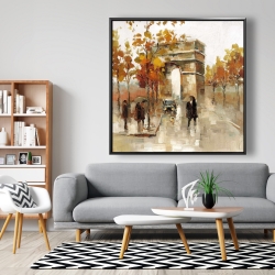 Encadré 48 x 48 - Arc de triomphe en automne