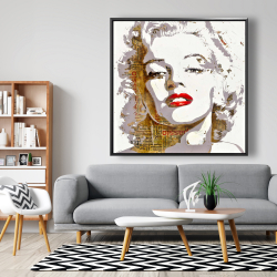 Encadré 48 x 48 - Marilyn monroe et typographie