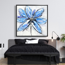 Encadré 48 x 48 - Fleur bleue