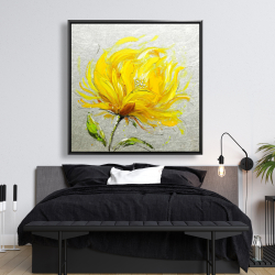 Encadré 48 x 48 - Fleur jaune touffue