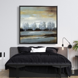 Framed 48 x 48 - Grey landscape