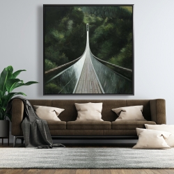 Framed 48 x 48 - Steep bridge