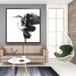 Framed 48 x 48 - Heron