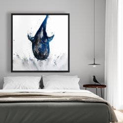 Framed 48 x 48 - Shark whale