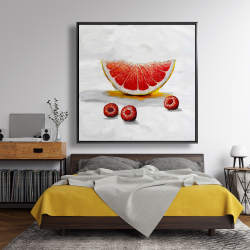 Framed 48 x 48 - Grapefruit slice