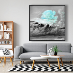 Framed 48 x 48 - Blue clouds